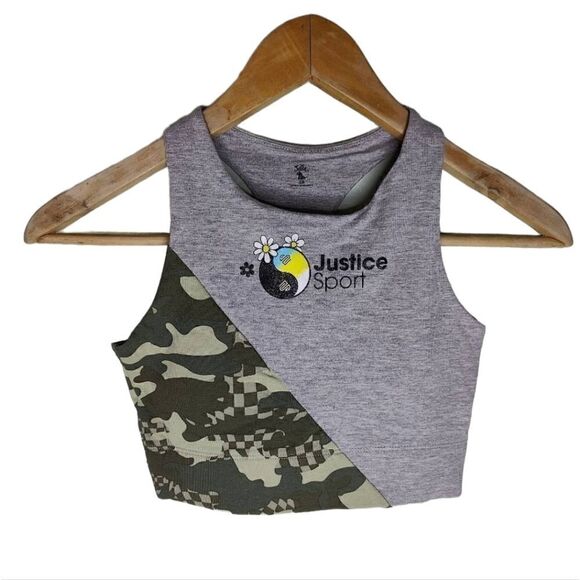Justice Sport Camo Sports Youth Bra - Picture 1 of 6